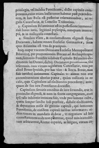 Pro capitulo ecclesiae metropolitanae Bisuntinae contra censuras Alexandri VII