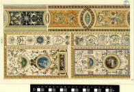 Détails d'arabesques (ou grotesques) des pilastres du décor des Loges de Raphaël au Vatican / Pierre-Adrien Pâris , [Rome] : [P.-A. Pâris], [1773]