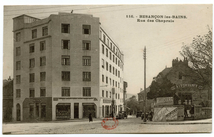 Besançon-les-Bains. Rue des Chaprais [image fixe] , Besançon : C. L. B., 1915/1960