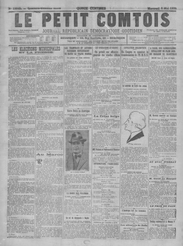 06/05/1925 - Le petit comtois [Texte imprimé] : journal républicain démocratique quotidien
