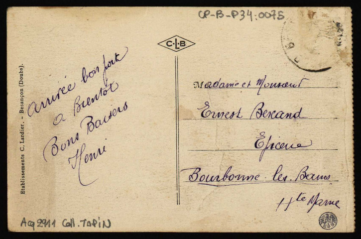 Besançon. - La Basilique de Saint - Ferjeux. [image fixe] , Besançon : Etablissement C. Lardier. - Besançon (Doubs), 1904/1930