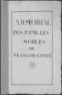 Ms Baverel 108 - « Armorial des familles nobles de Franche-Comté », par l'abbé J.-P. Baverel
