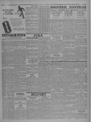 21/03/1938 - Le petit comtois [Texte imprimé] : journal républicain démocratique quotidien