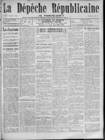26/08/1913 - La Dépêche républicaine de Franche-Comté [Texte imprimé]