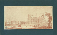 24 - Façade d'un château en Île-de-France : château de la Grange à Yerres.- [France : Paris]