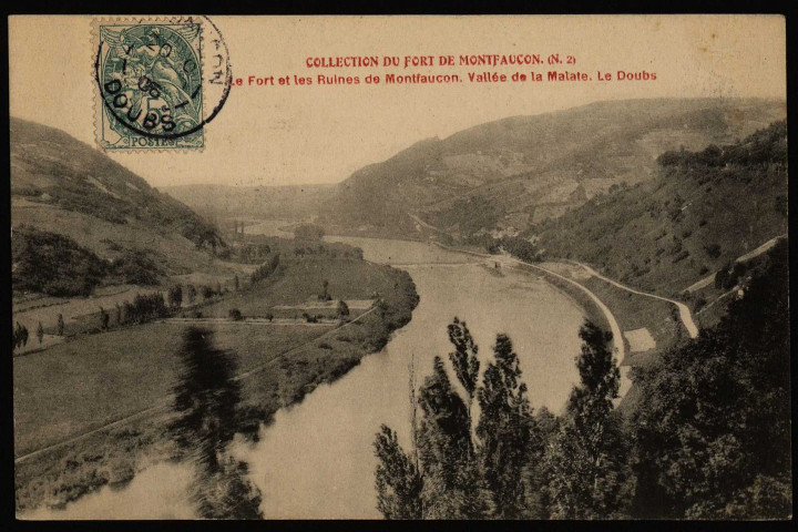 Le Fort et les Ruines de Montfaucon. Vallée de la Malate. Le Doubs. [image fixe] , 1904/1906