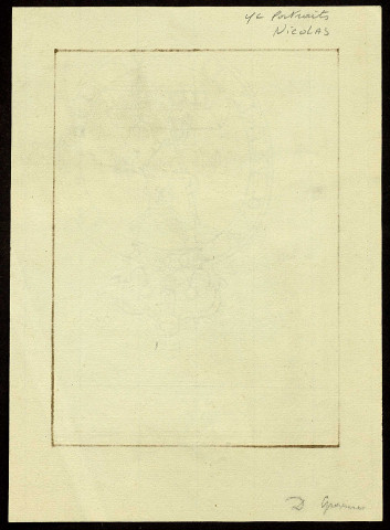 Auguste Nicolas. Buste légèrment tourné vers la gauche, regardant de face [dessin] , [S.l.] : [s.n.], [1800-1899]