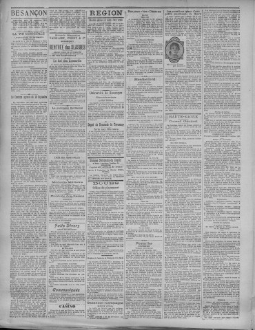 26/09/1921 - La Dépêche républicaine de Franche-Comté [Texte imprimé]
