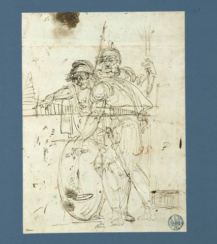 Centurion commandant à un guerrier / François-André Vincent , [S.l.], [1770-1800]