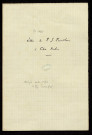 Ms 1422 - Lettres de P.-J. Proudhon à Félix Brelin (1861-1862)