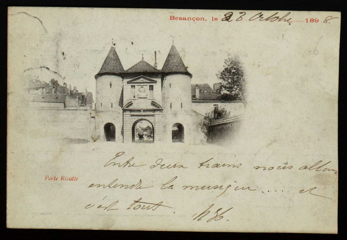 Besançon - Porte Rivotte. [image fixe] , 1897/1898