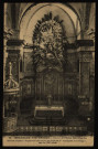 Choeur de l'Eglise Saint-Maurice. Boiseries sculptées - La gloire en bois sculpté qui représente l'"Assomption de la Vierge", date du XVIIIe siècle [image fixe] , 1904/1926