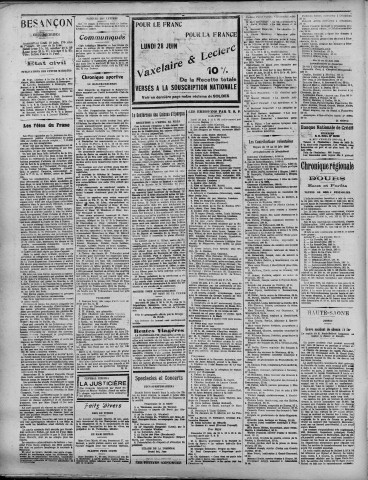 28/06/1926 - La Dépêche républicaine de Franche-Comté [Texte imprimé]
