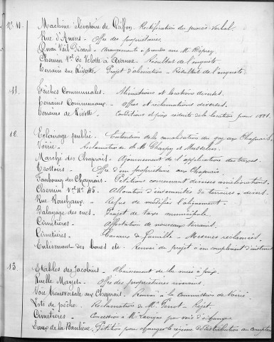 Registre des délibérations du Conseil municipal pour l'année 1881 (imprimé)