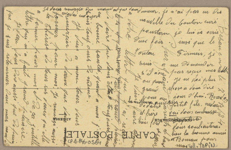 Caserne du 60 Régt d'Infanterie décorée pour le passage du Président de la République à Besançon, le 2 juillet 1933. [image fixe] Edition Perrey, 1904/1933