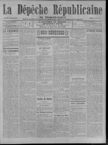 10/06/1911 - La Dépêche républicaine de Franche-Comté [Texte imprimé]