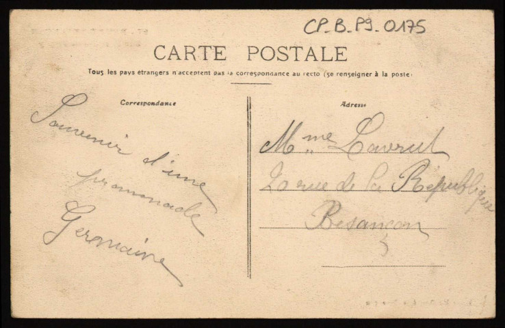 Beure-Besançon. Sur la route de Pugey [image fixe] , Besançon : Louis Mosdier, édit., 1908/1912