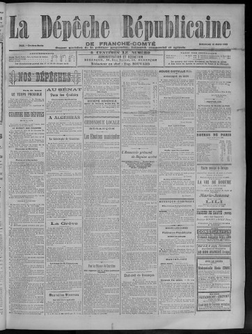 18/03/1906 - La Dépêche républicaine de Franche-Comté [Texte imprimé]
