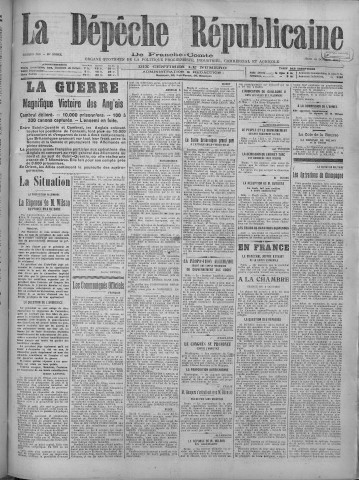 10/10/1918 - La Dépêche républicaine de Franche-Comté [Texte imprimé]