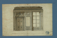 Décoration d'un des petits côtés du salon (de M. le duc d'Aumont ?) / Pierre-Adrien Pâris , [S.l.] : [P.-A. Pâris], [1700-1800]