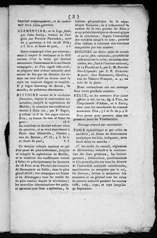 16/09/1798 - Le Nouvelliste littéraire [Texte imprimé]