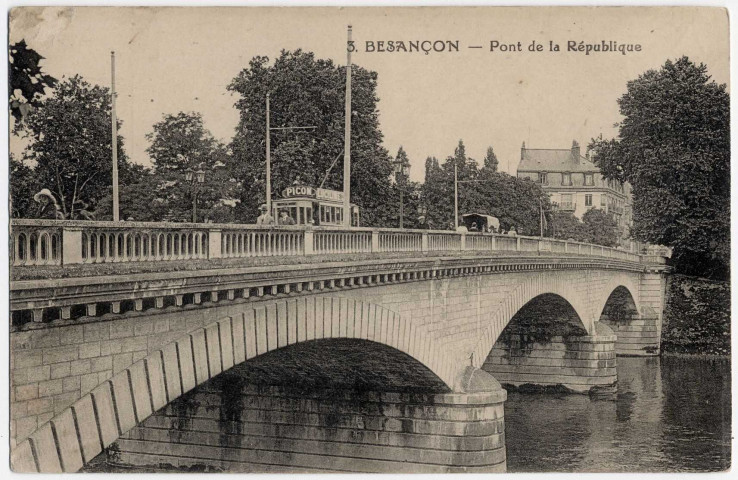 Besançon - Pont de la République [image fixe] , Paris : Comptoir général, 1904-1911
