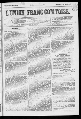31/01/1868 - L'Union franc-comtoise [Texte imprimé]