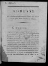 Adresse du Directoire du département du Doubs, aux citoyens de son ressort, sur les contributions publiques [4 Juillet 1792]