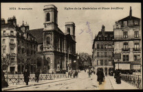 Besançon. - Eglise de la Madeleine et Place Jouffroy [image fixe] , Besançon, 1904/1930