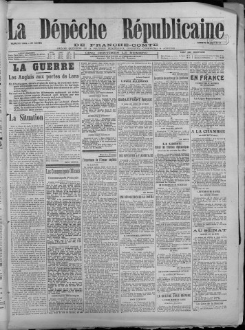 30/06/1917 - La Dépêche républicaine de Franche-Comté [Texte imprimé]