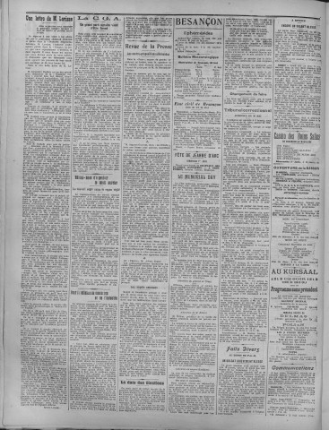 31/05/1919 - La Dépêche républicaine de Franche-Comté [Texte imprimé]