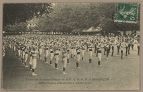 Concours de Gymnastique de F. G. S. P. F. à Besançon - Mouvements d'Ensemble à mains libre. [image fixe] , 1904/1913
