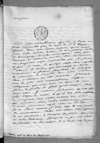 Ms Chiflet 94 - Lettres du président Bouhier, de Dijon, à François-Xavier Chiflet, conseiller au parlement de Besançon