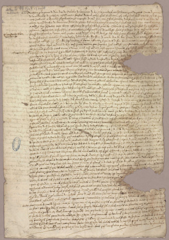 Ms 1707 - Privilèges et prérogatives diverses, lettres de rémission, de légitimation, etc. (13 août 1543-octobre 1784)
