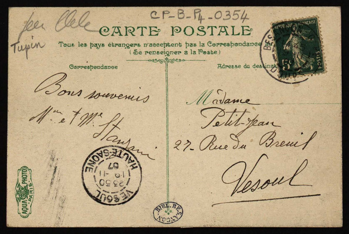 Besançon. Les Usines des Prés-de-Vaux. Soieries de Chardonnet [image fixe] , Besançon : L. V. & Cie, 1904/1907