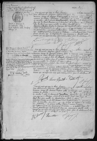 Registre des naissances, 1905