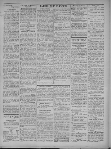 18/01/1921 - La Dépêche républicaine de Franche-Comté [Texte imprimé]