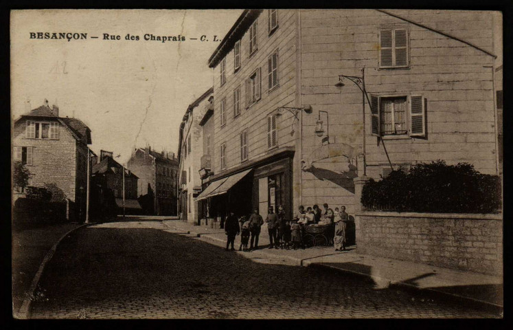 Besançon - Rue des Chaprais [image fixe] , Besançon ; C. L. B : Phototypie artistique de l'Est C. Lardier, 1915/1917