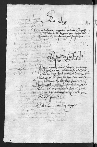 Comptes de la Ville de Besançon, recettes et dépenses, Compte de Claude Cabet (1er juin 1590 - 31 mai 1591)