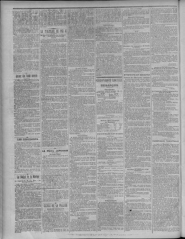 22/11/1904 - La Dépêche républicaine de Franche-Comté [Texte imprimé]