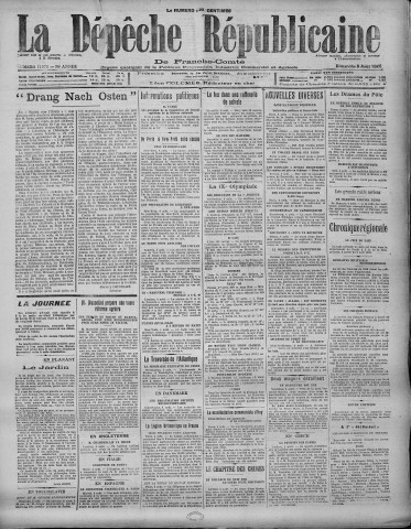 05/08/1928 - La Dépêche républicaine de Franche-Comté [Texte imprimé]
