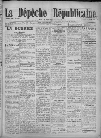 23/09/1917 - La Dépêche républicaine de Franche-Comté [Texte imprimé]