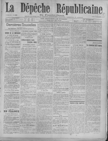 19/04/1919 - La Dépêche républicaine de Franche-Comté [Texte imprimé]