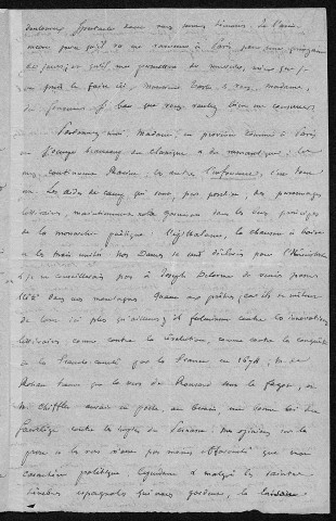 Ms Z 468 - Amédée Thierry. Lettre à Mme Amable Testu, 26 juin 1830