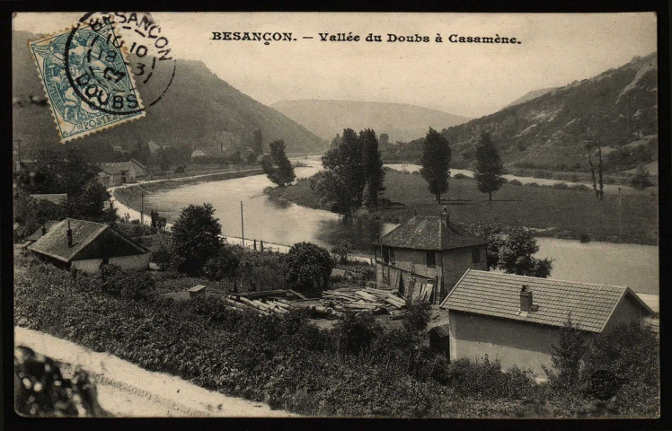 Besançon - Vallée du Doubs à Casamène. [image fixe] , 1904/1909
