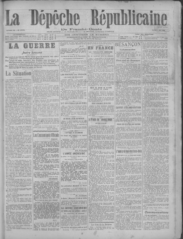 07/05/1918 - La Dépêche républicaine de Franche-Comté [Texte imprimé]