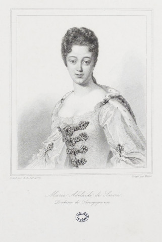 Marie Adelaïde de Savoie. / Peint par S.B.Santerre Gravé par Weber