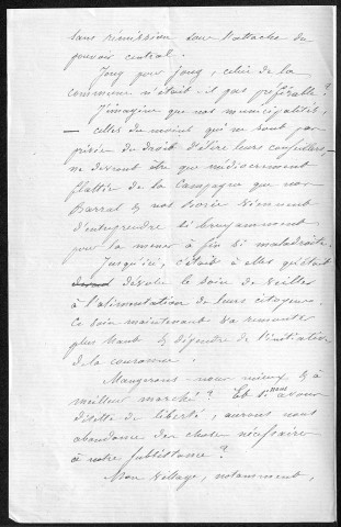 Ms 2969 (tome XXVIII) - Lettres adressées à P.-J. Proudhon : Tailleur à Truche