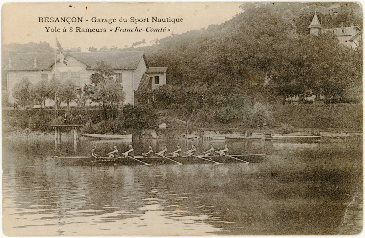 Série de cartes postales d'aviron.