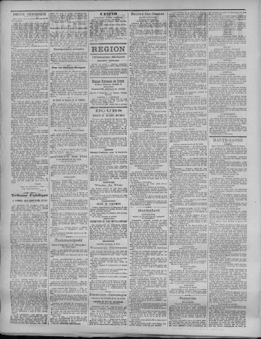 22/07/1921 - La Dépêche républicaine de Franche-Comté [Texte imprimé]